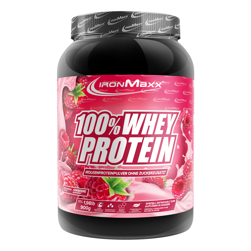 100% Whey Protein - 900g Boîte - Framboise