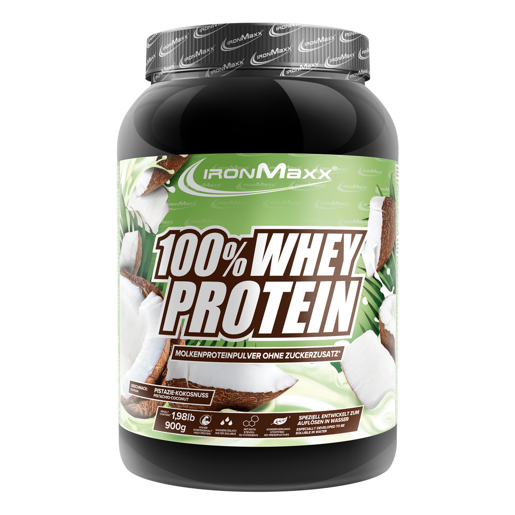 100% Whey Protein - 900g Blik - Pistache-Kokos
