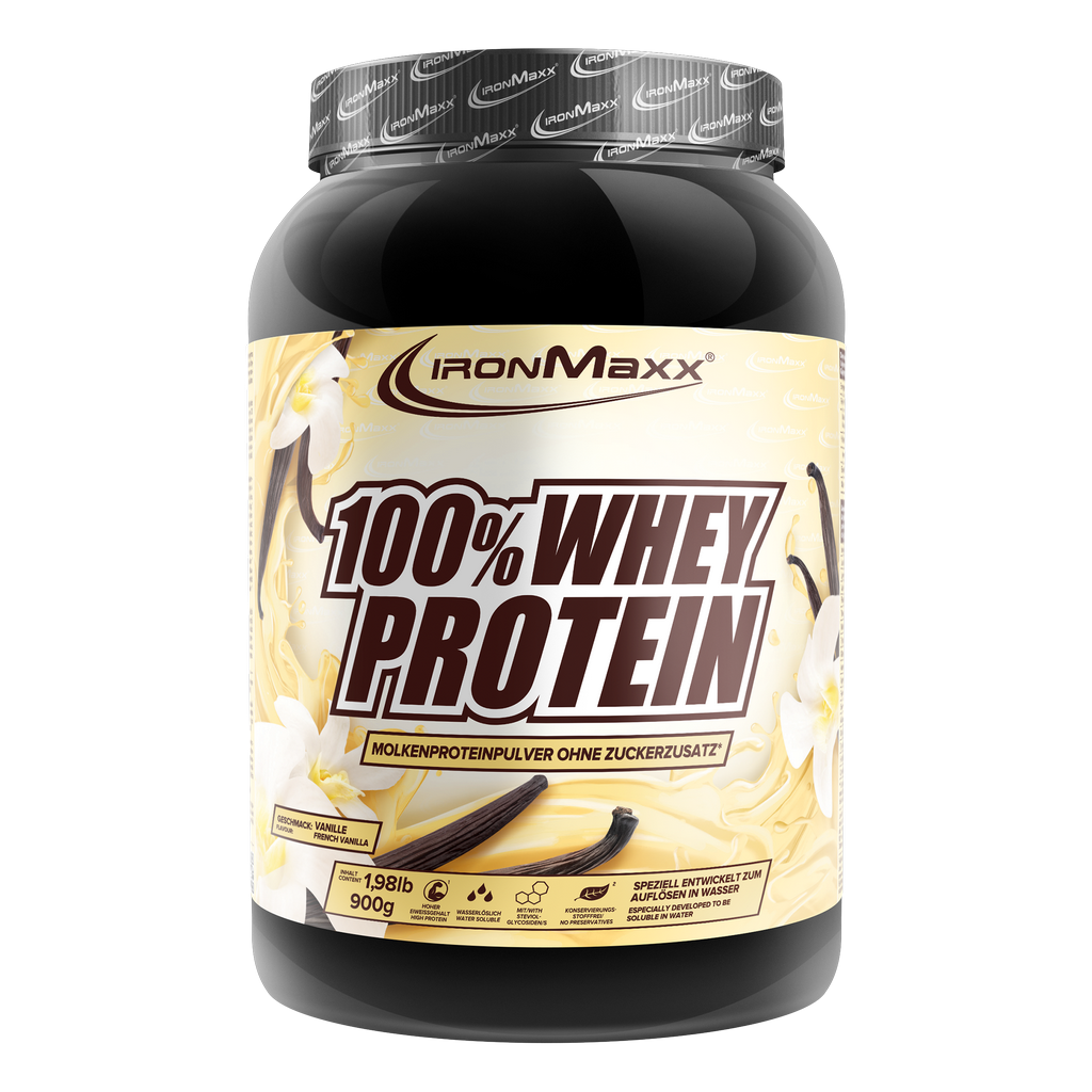 100% Whey Protein - 900g Boîte - French Vanille