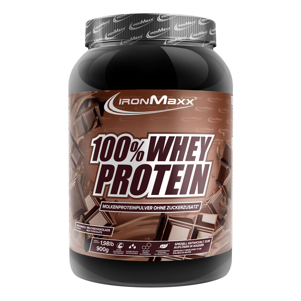 100% Whey Protein - 900g Boîte - Chocolat au lait