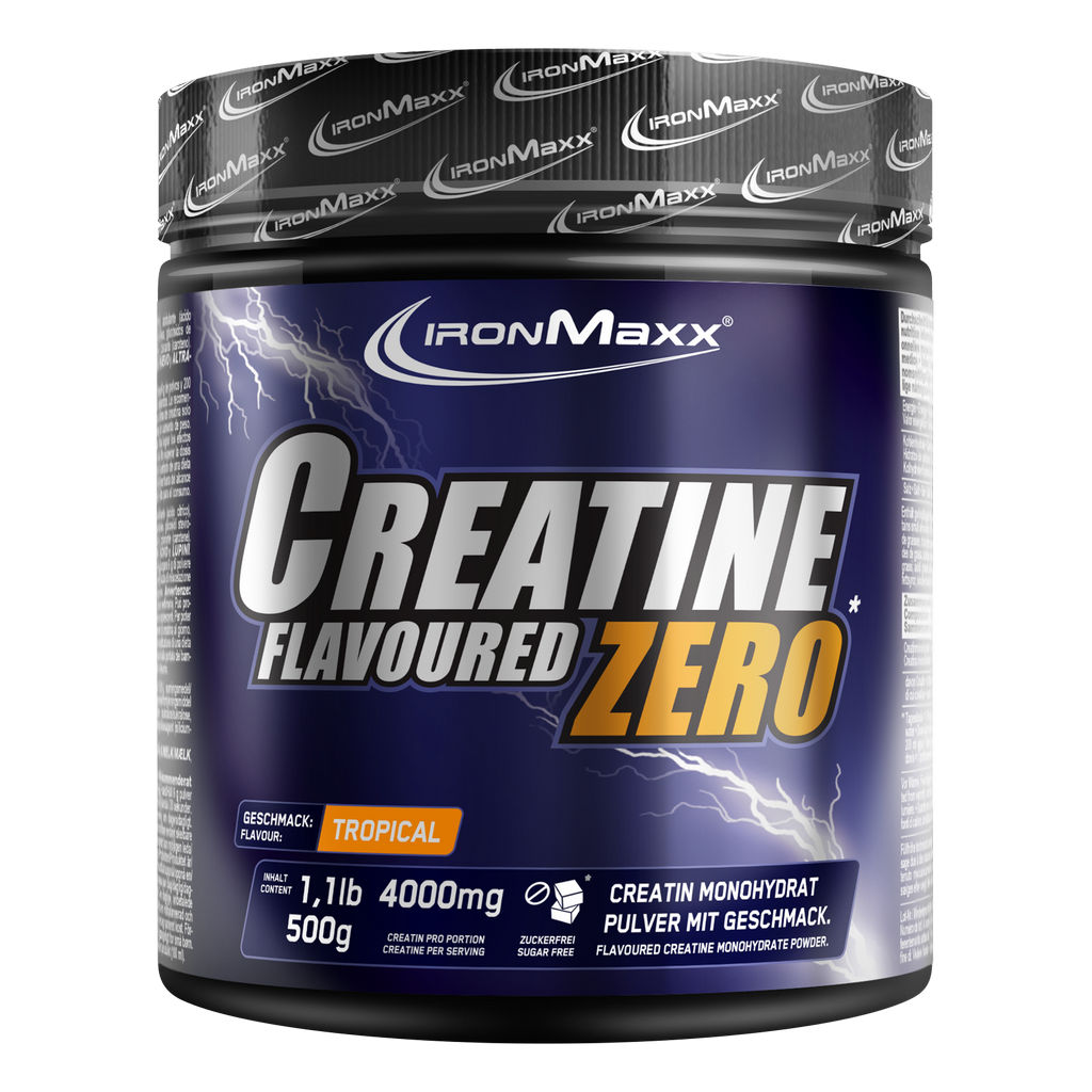 Creatine Flavoured ZERO - 500g Pot - Tropical - FR