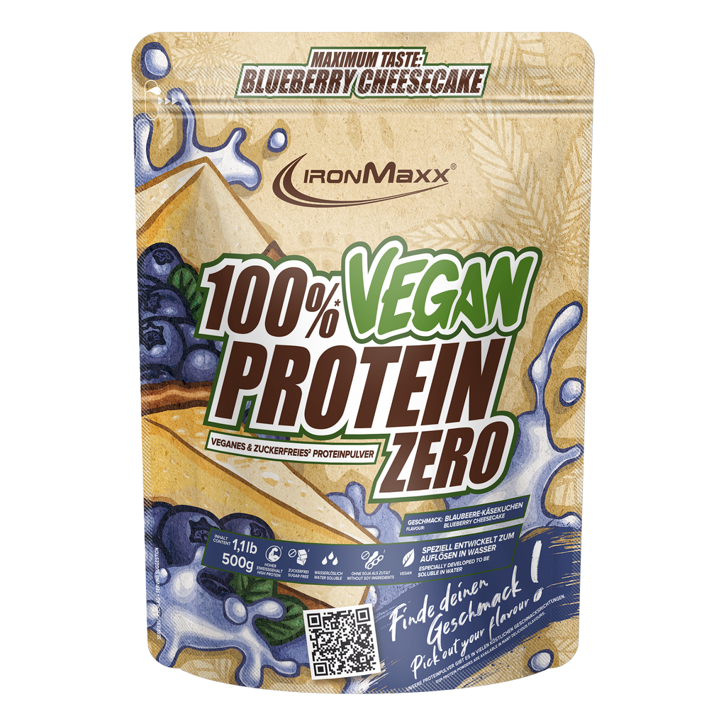 100% Vegan Protein Zero- 500g Sachet - Myrtille Cheesecake