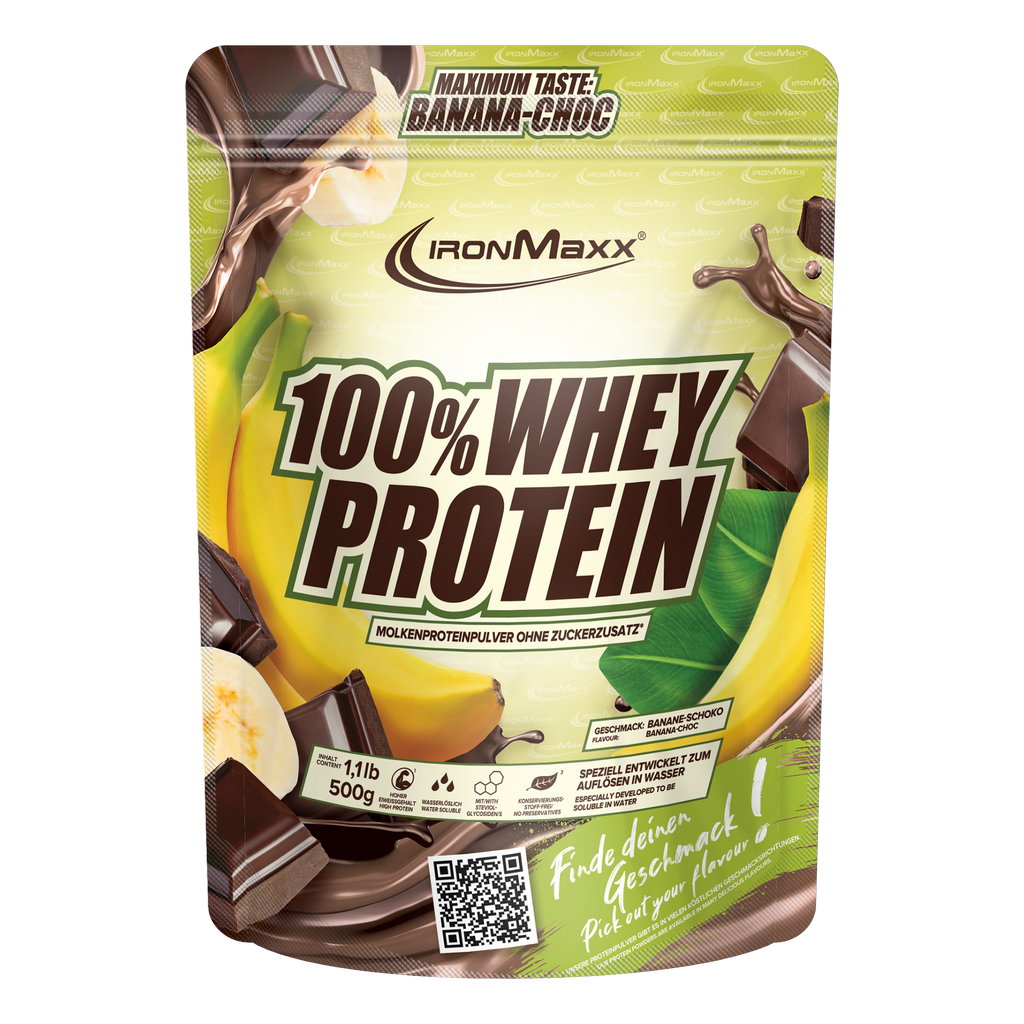 100% Whey Protein - 500g Zak - Banaan-Choc