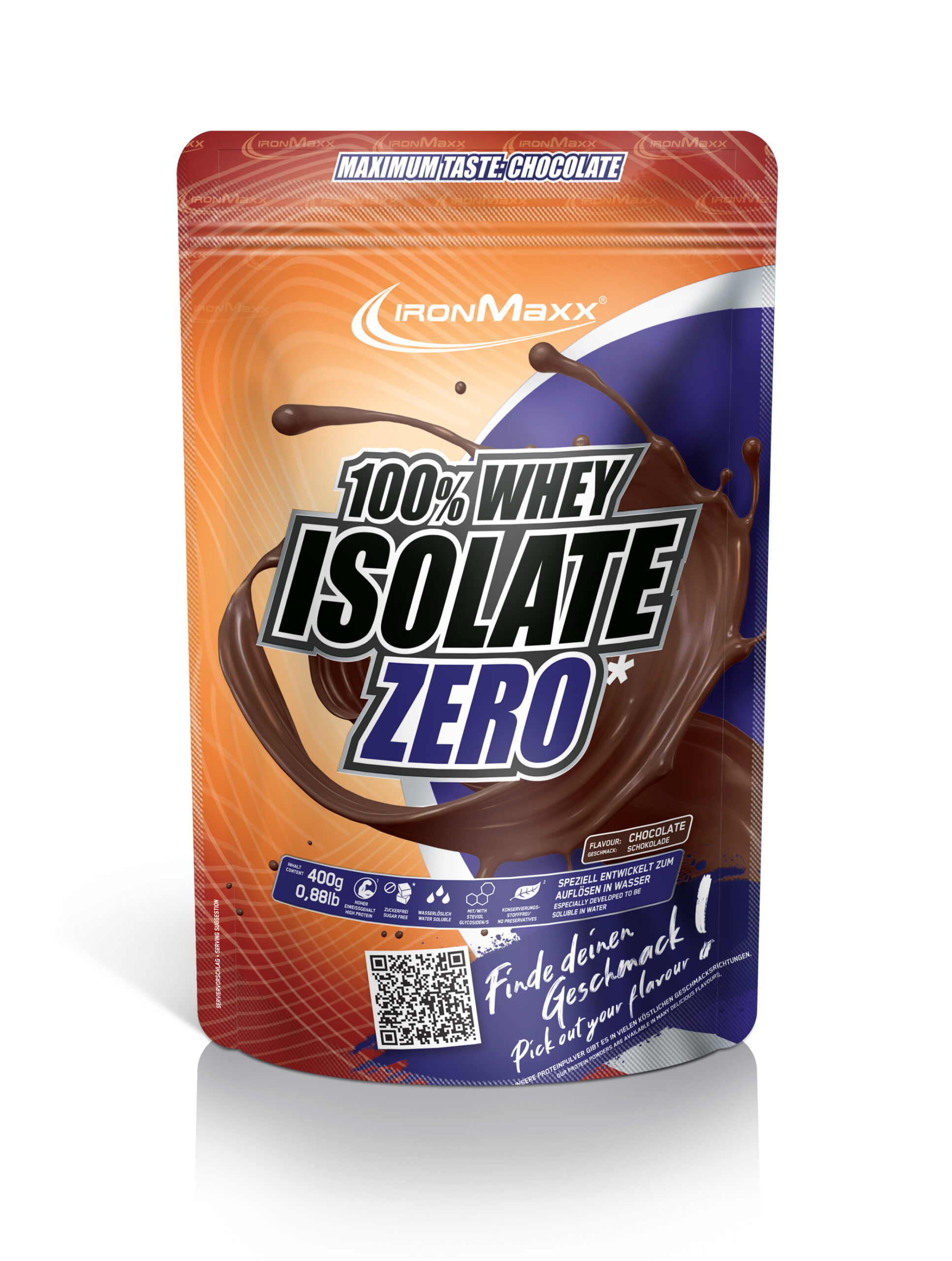 100% Whey Isolate ZERO - 400g Bag - Chocolate