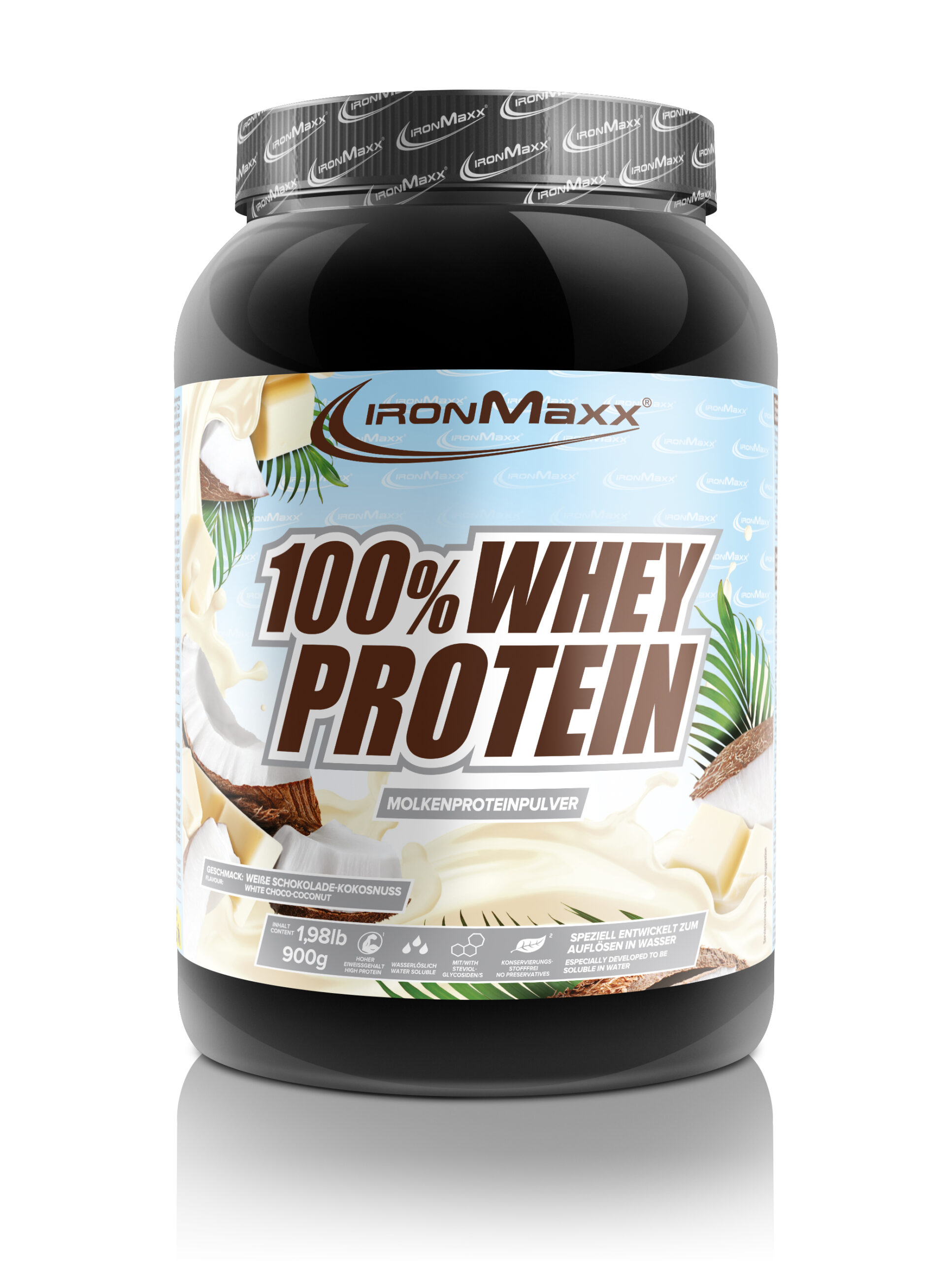 100% Whey Protein - 900g Box - White Choc Coconut
